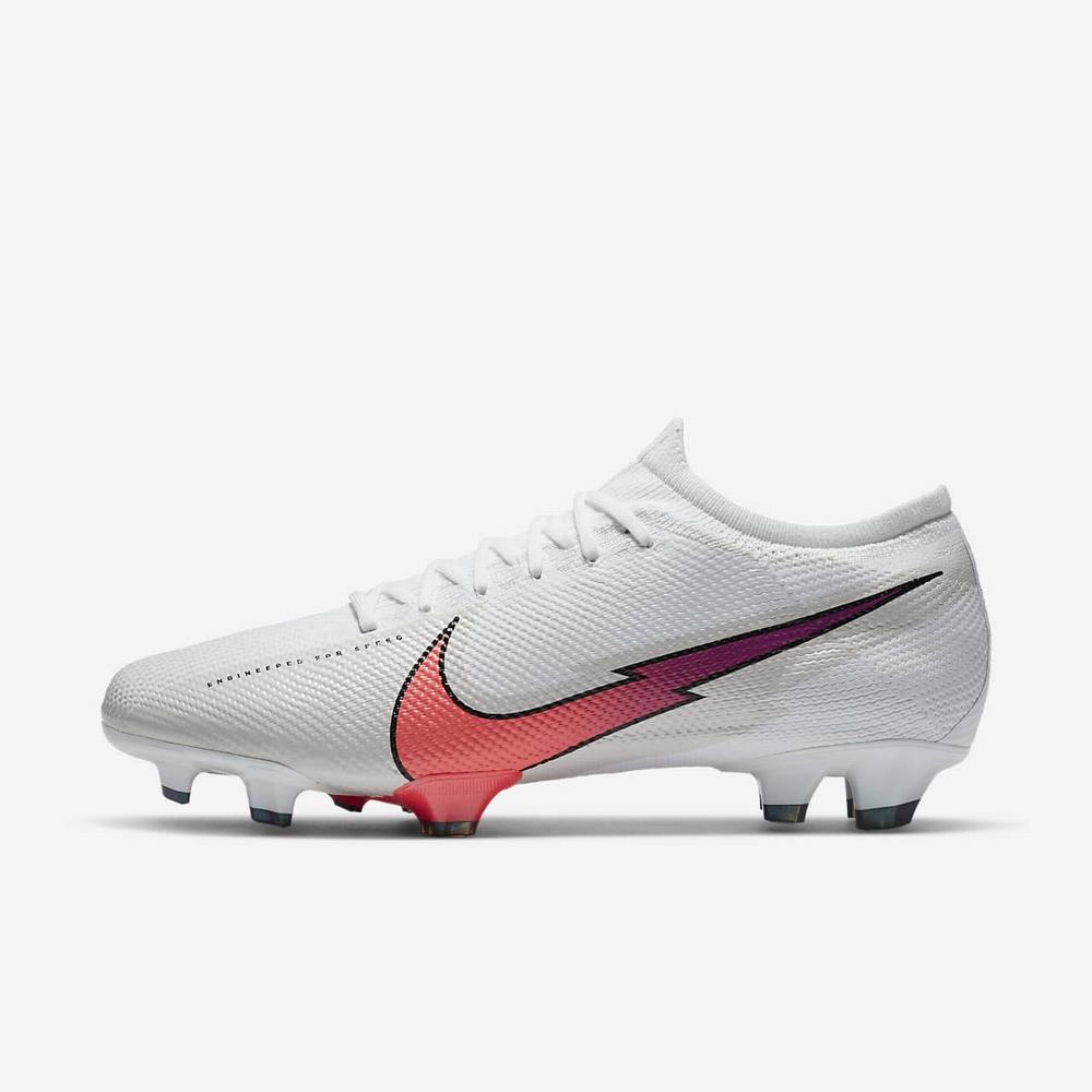 Crampon De Foot Nike Mercurial Vapor 13 Pro FG Blanche 6795-803 White/Photon Dust/Hyper Jade/Flash Crimson Femme | TUD-19833781